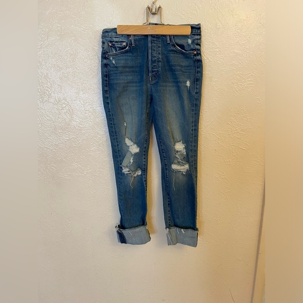 MOTHER trickster skimp fray Jeans
